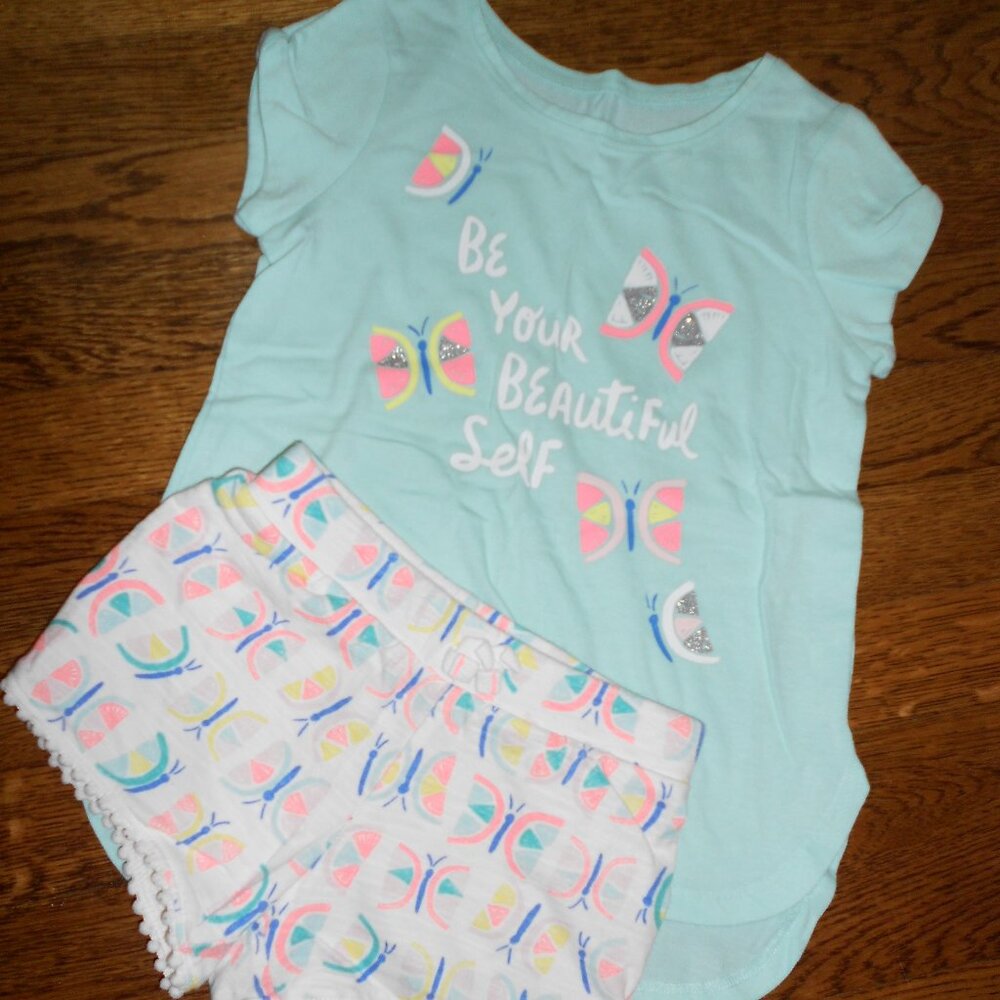 Jumping Beans Short Sleeve Shirt and Shorts Set